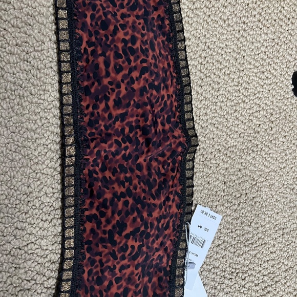 NWT Platinum Crochet Trim Bandeau Swim Bathing Suit by Solange Ferrarini - Picture 2 of 5